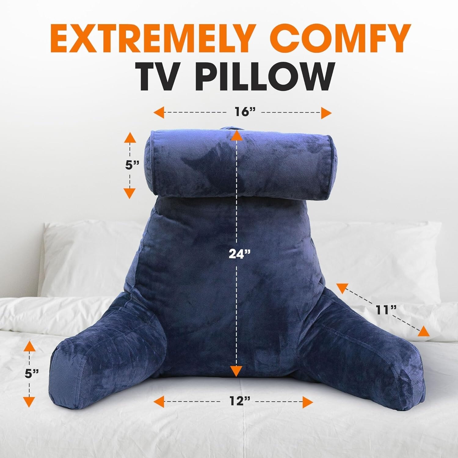 Bed Rest Pillow for Reading Watching TV with Arm Rest & FREE SHIPPING -  Miscellaneous, Facebook Marketplace