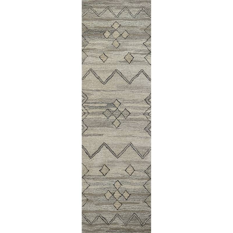 Alora Decor Makalu Collection Gray Moroccan Rug