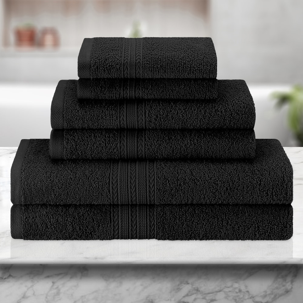 Black towels sales