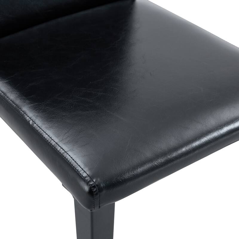 Dining Chairs Set of 4, Modern Kitchen Chairs with Black Metal Legs Side Chairs for Dining Room