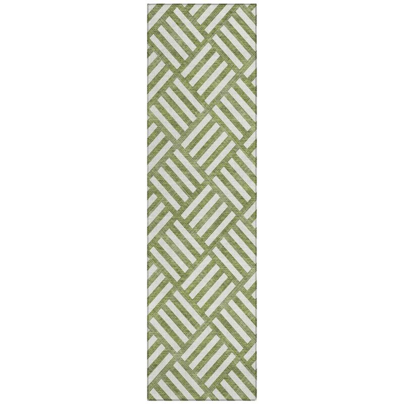 Machine Washable Indoor/ Outdoor Chantille Geo Modern Rug