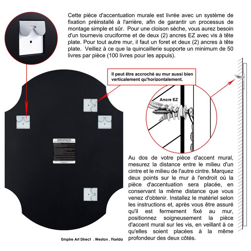 Frameless Beveled Octagonal Scallop Black Matte Finished Wall Mirror, 1" Beveled Rectangular Scalloped Mirror - 28" x 38" x 0.6"