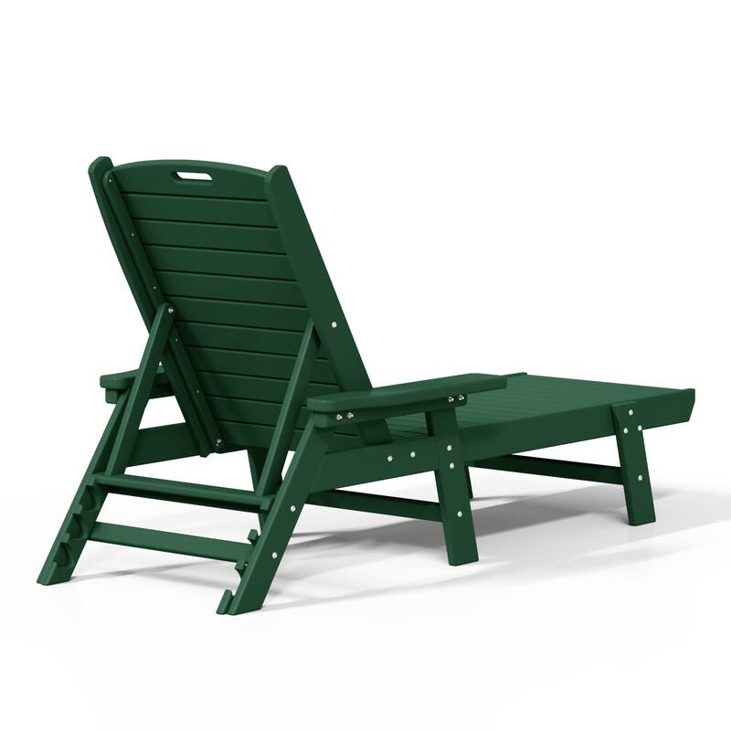 Laguna Hdpe All Weather Outdoor Patio Pool Reclining Chaise Lounge