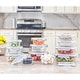 preview thumbnail 31 of 37, JoyFul 24 Piece Glass Food Storage Containers Set with Airtight Lids Light Grey