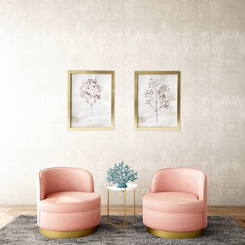 Gallery 57 Blush Branches Set of 2 Framed Art, 16x20 Each