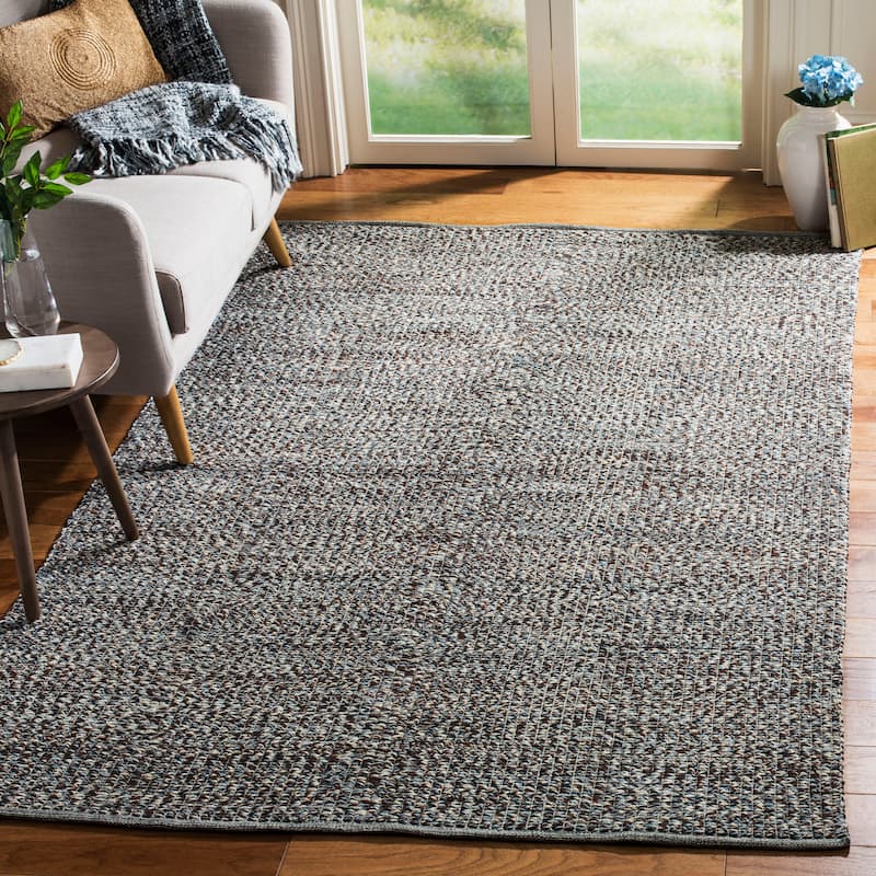 SAFAVIEH, Handmade Flatweave Montauk Gyrithe Casual Cotton Rug