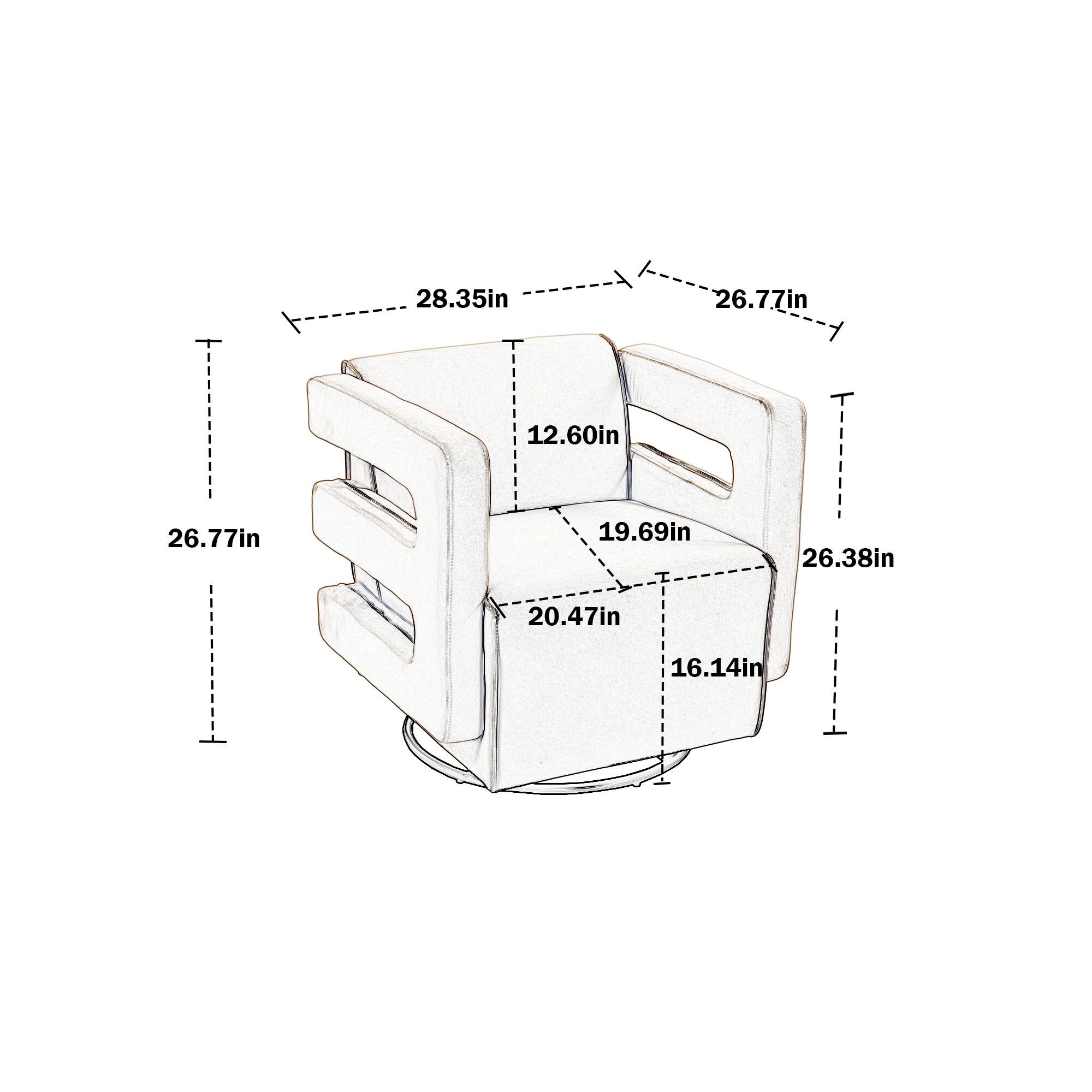 House Hold Upholstered Tufted Living Room Chair Textured Velvet Fabric