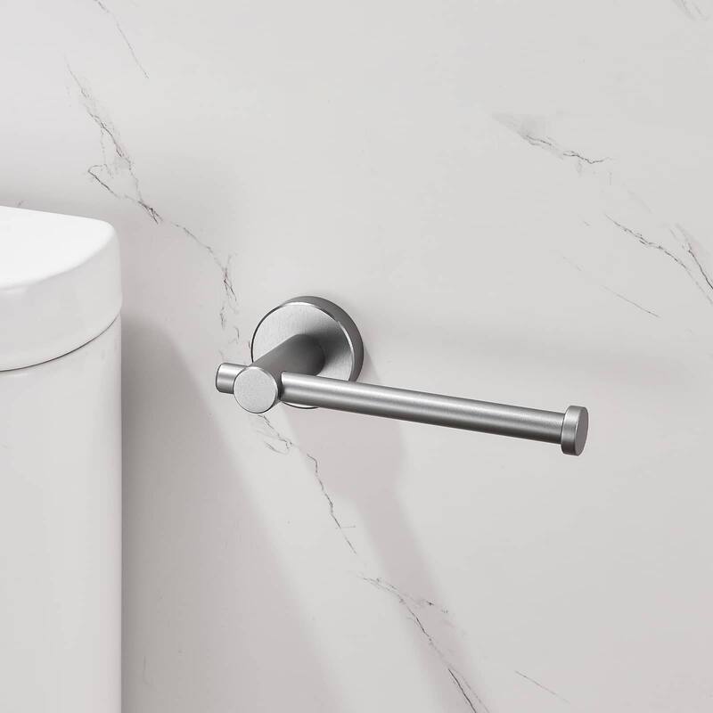 3 Piece Bathroom Hardware Set Wall Mount Adjustable Towel Bar, Hand Towel Ring, Toilet Paper Holder With Mounting Hardware