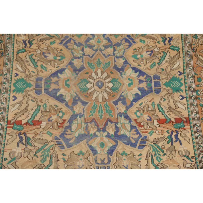 Traditional Bakhtiari Persian Vintage Area Rug Handmade Wool Carpet - 6'11"x 10'8"