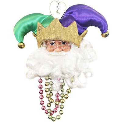 6" Jester Head Ornament