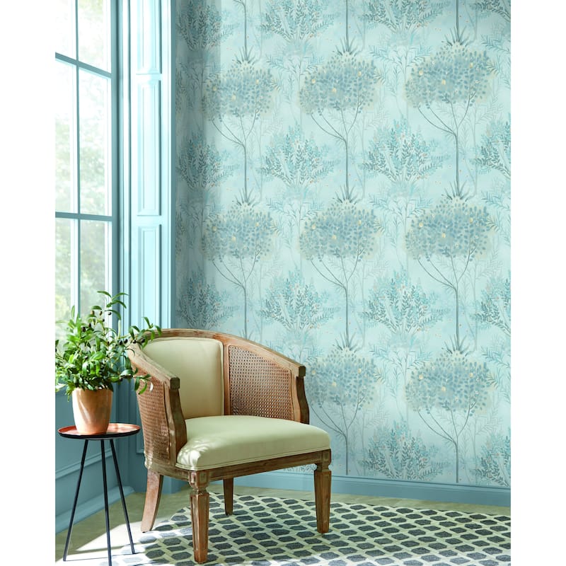 Montgeron Vinyl Orchard Wallpaper 20.5 in x 33 ft = 56 sq ft