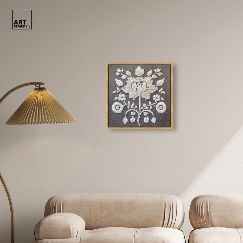 Stitched Symmetry II Canvas by Art Remedy
