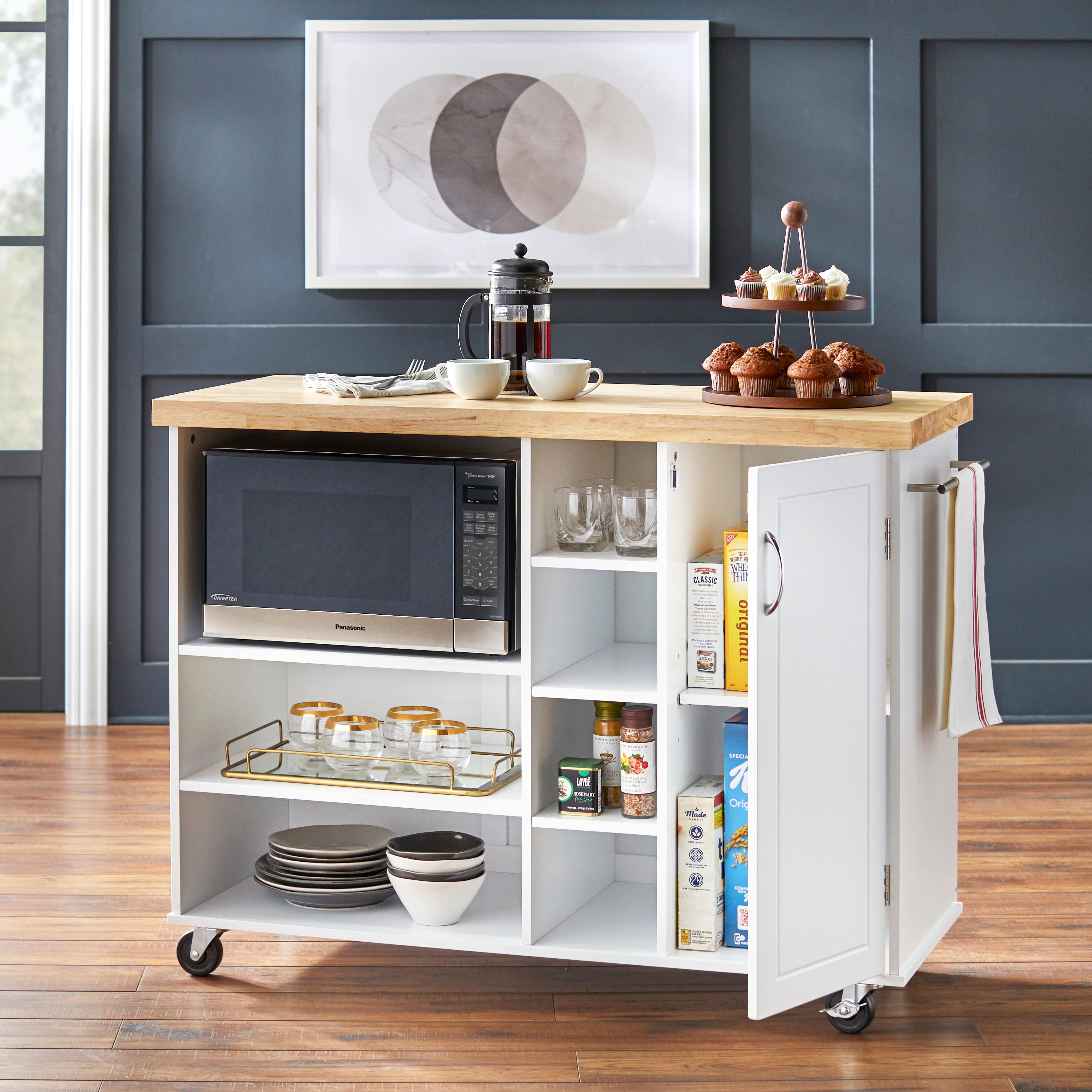 Simple utilitarian kitchen cart for extra counter space : r