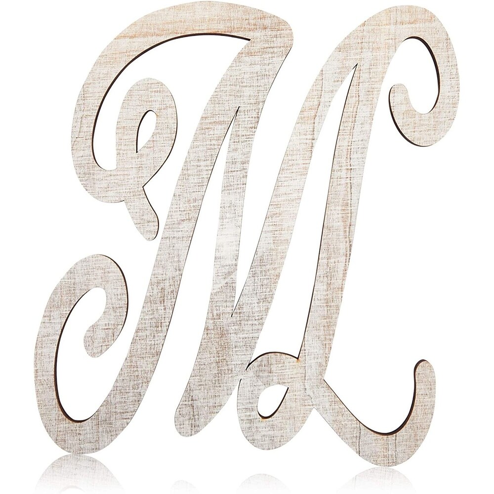 VILLCASE 6pcs Letter Ornaments Standing Letters Decoration Blank Unfinished  Letters Alphabet Sign Cardboard Letters for charcuterie Unfinished