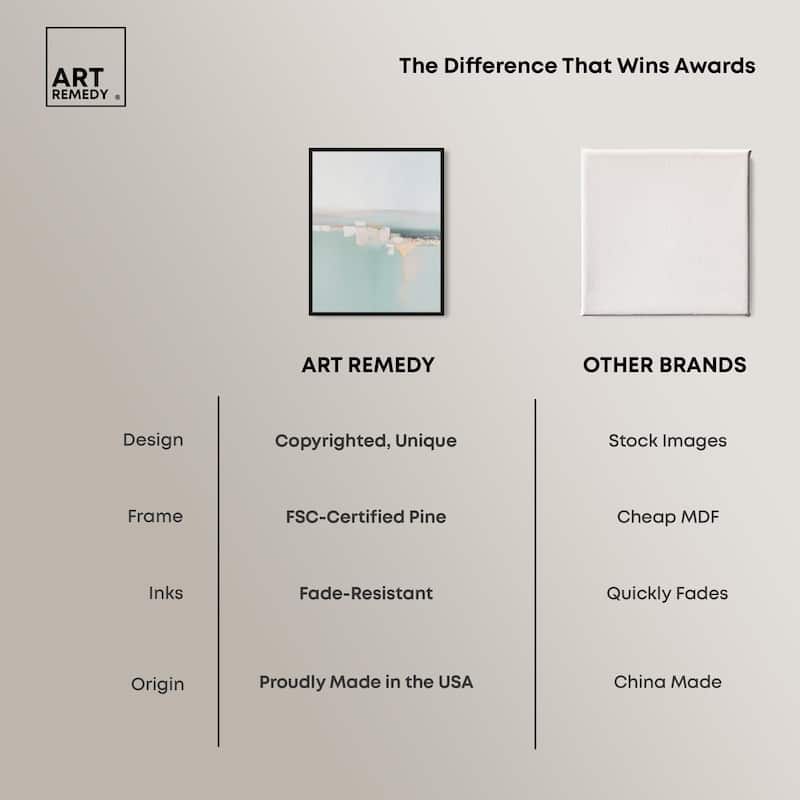 Shimmering Calm Canvas by Art Remedy