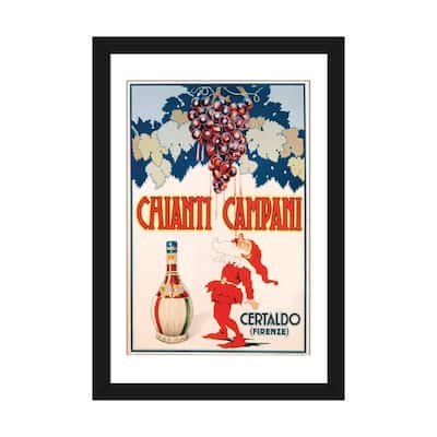iCanvas "Poster advertising Chianti Campani, printed by Necchi, Milan, 1940 " by Italian School