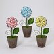 preview thumbnail 3 of 3, 16.3 Inch Battery Operated Metal Flower Tabletop Decor
