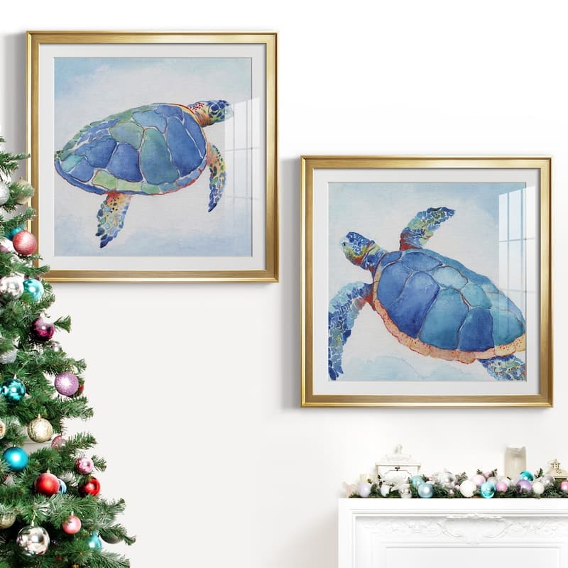 Galapagos Sea Turtle I Premium Framed Print - Ready to Hang