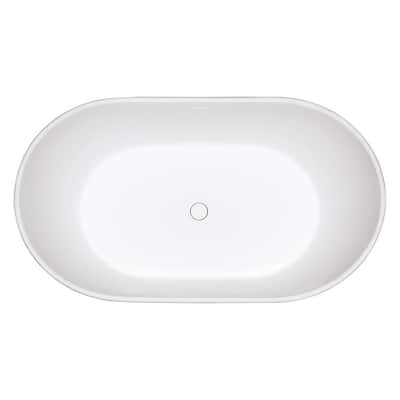 Kingston Brass Aqua Eden 56-5/16" Soaking Bathtub for Free Standing