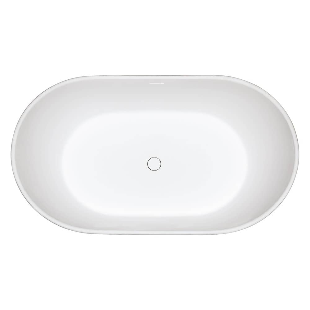 Kingston Brass Aqua Eden 56-5/16" Soaking Bathtub for Free Standing