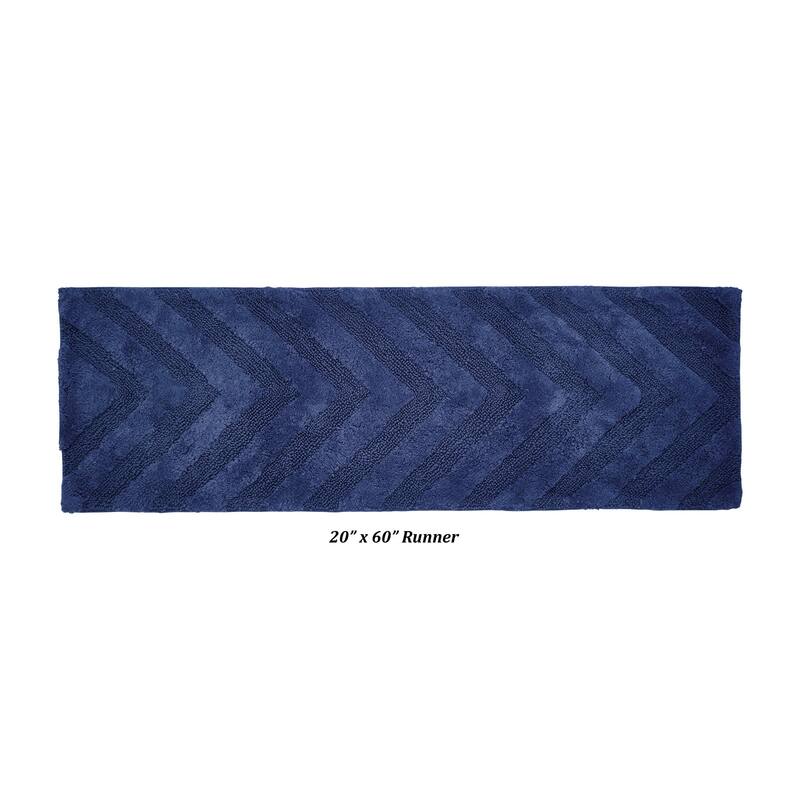 Better Trends Bathroom Rug 100% Cotton Tufted Water Absorbent Bath Rug for Shower, Sink Bath Mats Machine Wash Hugo Collection