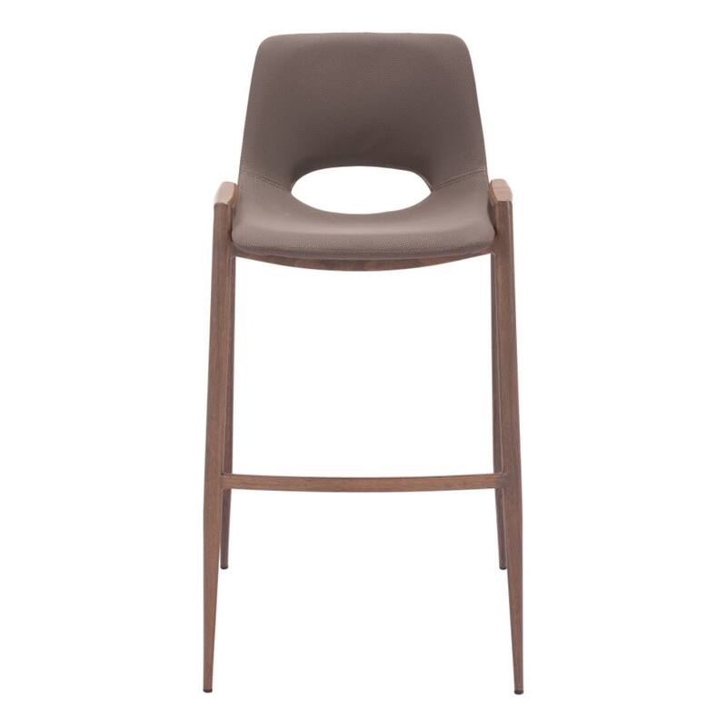 Set of 2 Faux Leather Low Back Chairs with Steel Frame and Footrest
