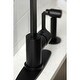 preview thumbnail 10 of 15, Kingston Brass Continental Single-Handle Kitchen Faucet with Brass Sprayer