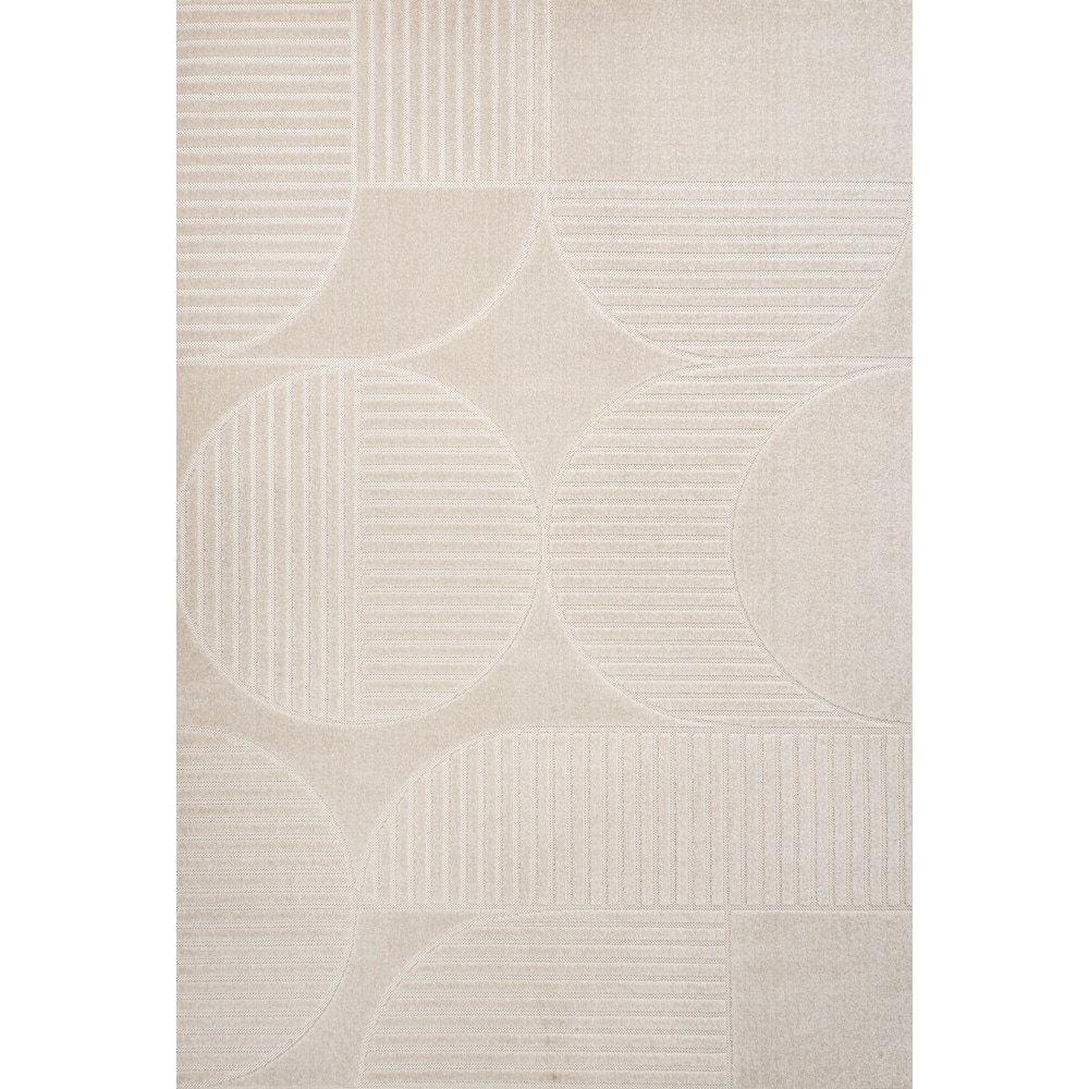 JONATHAN Y Dila Geometric Arch Scandi Striped Ivory/Cream Area Rug