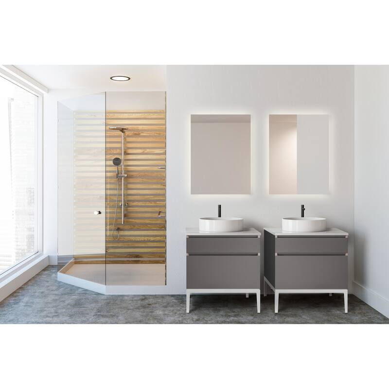 Robern YM3640RGFPD3 36" W x 40" H Rectangular Bathroom Mirror - Mirrored