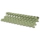 preview thumbnail 6 of 12, Merola Tile Metro Hex 1" Glossy Olive 11.86" x10.25" Porcelain Mosaic Floor and Wall Tile