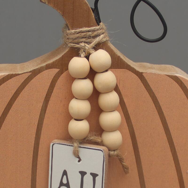 Wooden Pumpkin Sign Tabletop Decor, Thanksgiving Decorations,Orange