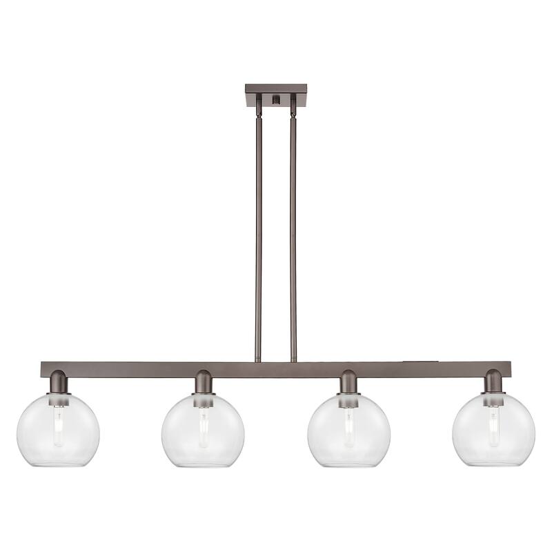 Innovations Lighting Endless Possibilities Arcadia - Athens - 4 Light 51" Stem Hung Island Light - Clear/Oil Rubbed Bronze
