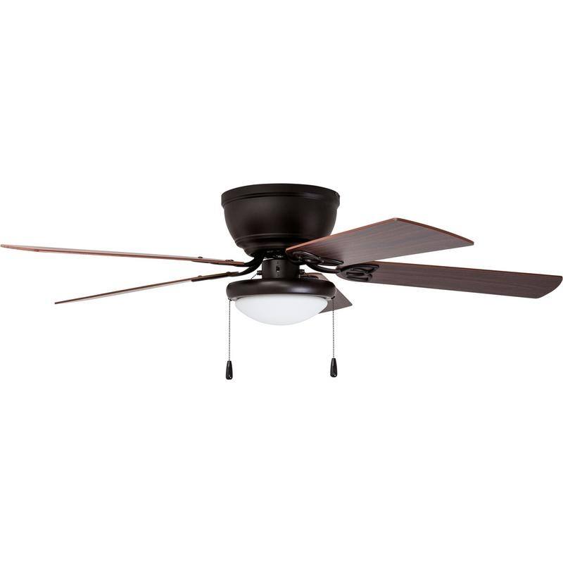 52" Prominence Home Benton Bronze Traditional Indoor LED Ceiling Fan with Light, Pull Chains