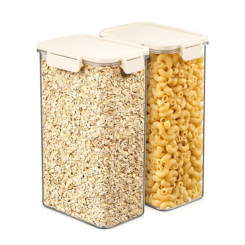 Sorbus Airtight Food Storage Container, Clear Stackable Canister for Pantry, Rice, Pasta, Cereal & Snacks