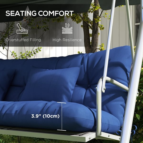 Bench Cushions For Outdoor Furniture ROFIELTY Custom Bench Cushion - 4" Thick Tufted Seat Pad (Non-Slip, Indoor/Outdoor) Outdoor Swing Cushions