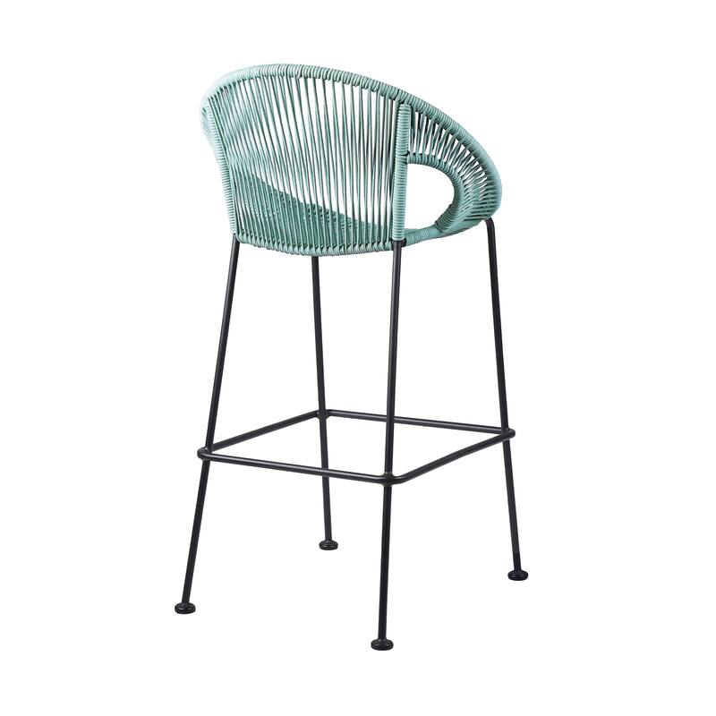 Acapulco Indoor Outdoor Steel and Rope Bar/Counter Stool