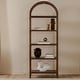 preview thumbnail 2 of 5, NADAAL STUDIOS Elrynn, Arched Wooden Bookshelf - 30"W x16"D x80"H