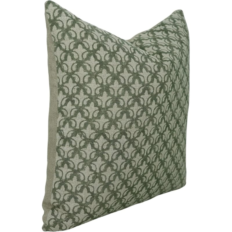 Linen Bohemian Block print pillow Cover Rajputana