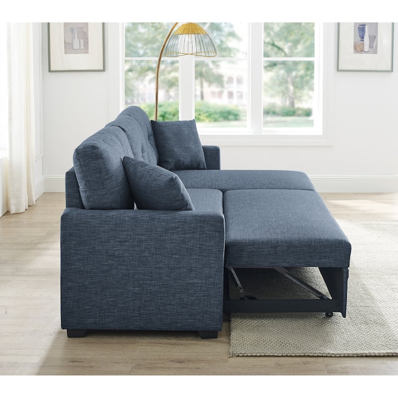 Modular Storage Sleeper Sofa - 54" D x 83" W x 35" H