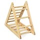 preview thumbnail 6 of 6, Wooden Step Training Triangle Climber Perfect Gift for Toddlers - 36.5" x 18" x 32" (L x W x H)