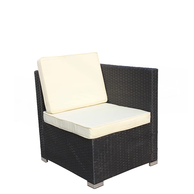 5-Piece PE Rattan Wicker Cushioned Sofa Sets