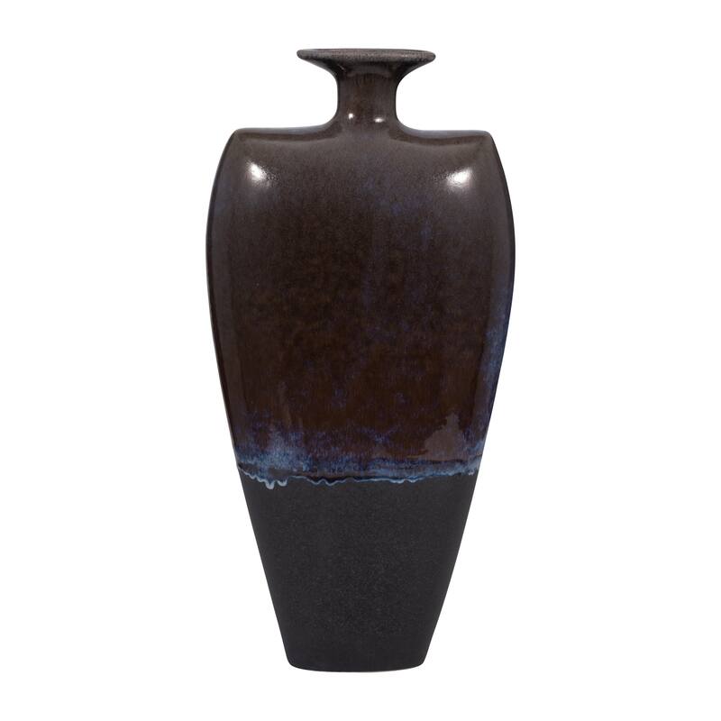 Sagebrook Home Neader Stoneware Vase, Elegant Matte Finish, Novelty, Stoneware, Ombre, Perfect for Any Room