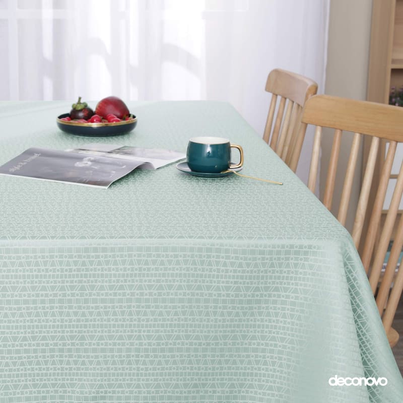 Table Cloths Jacquard Design Pattern Water Resistant Tablecloths