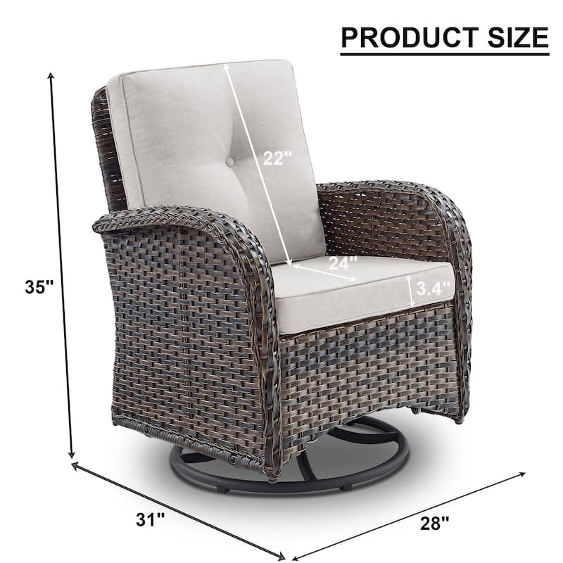 Outdoor Swivel Rocking Chairs High Back