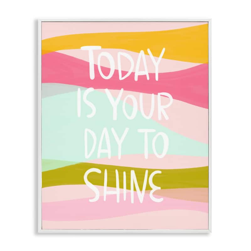Stupell Pastel Day To Shine Framed Giclee Art Design By Mandy Ford Art + Illustration - 24 x 30 - White