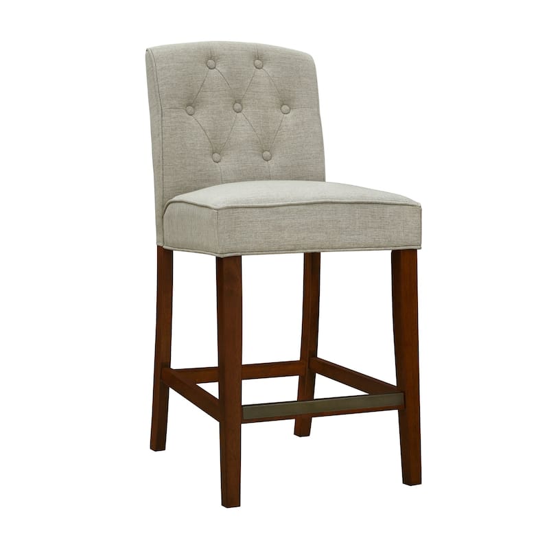 Madison Park Misha Tan Tufted Counter Stool - Single - Tan - Counter Height