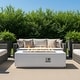 preview thumbnail 12 of 21, GDFStudio - 60" Outdoor Magnesium Oxide Fire Pit Table