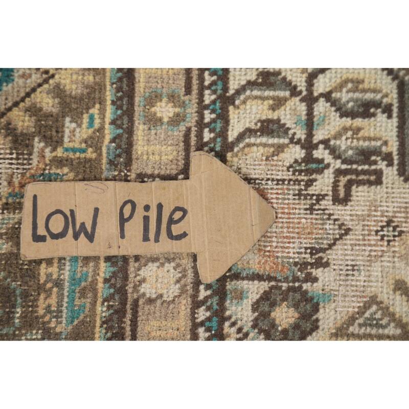 Hand Knotted Oriental 100% Wool Carpet Traditional Medallion Peach Tabriz Area Rug - 9' 10'' X 6' 4''