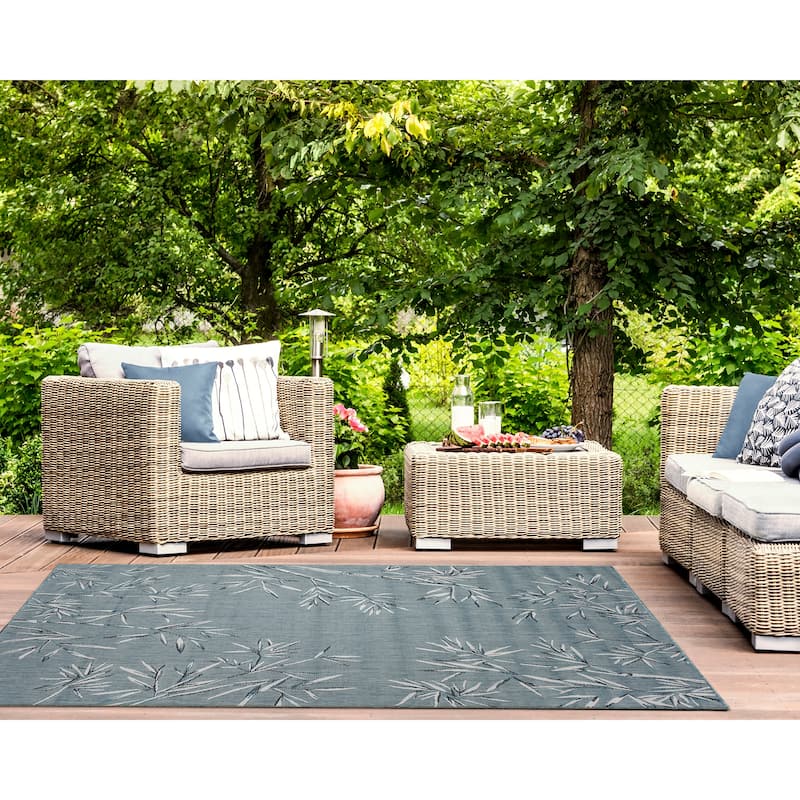 Liora Manne Carmel Bamboo Border Indoor/Outdoor Rug