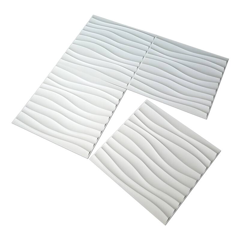 Art3d 3D Wall Panels PVC Wave Design (32 Sq.Ft) - On Sale - Overstock ...